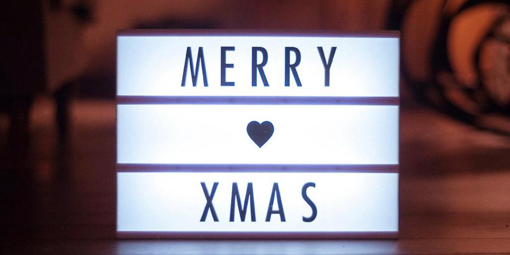 Christmas Light Box Message