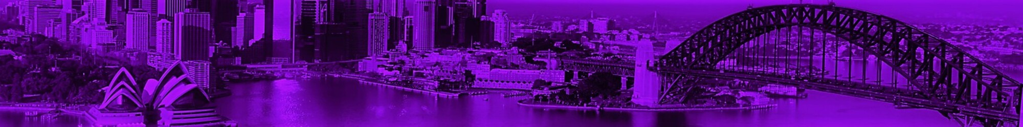 Filtered Purple Sydney Harbour